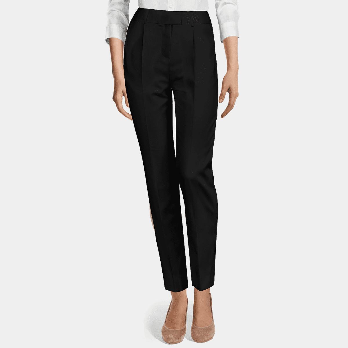 INNO Cigarette Pants in Warm Black