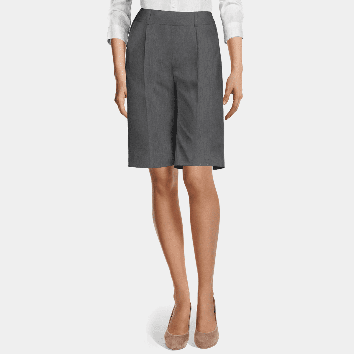 White Skull Print Bermudas main image 1