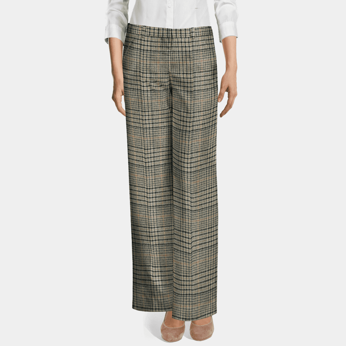 plaid beige pants