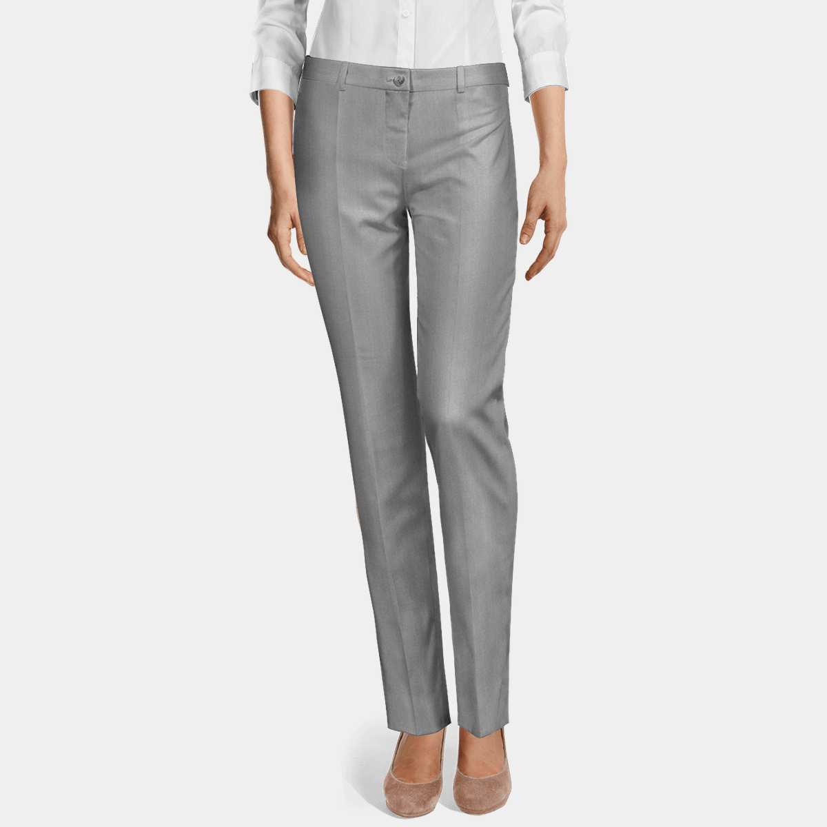 silver formal pants