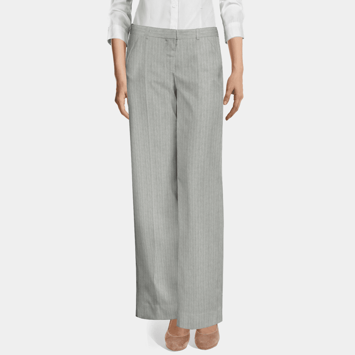 flat front wide leg pants