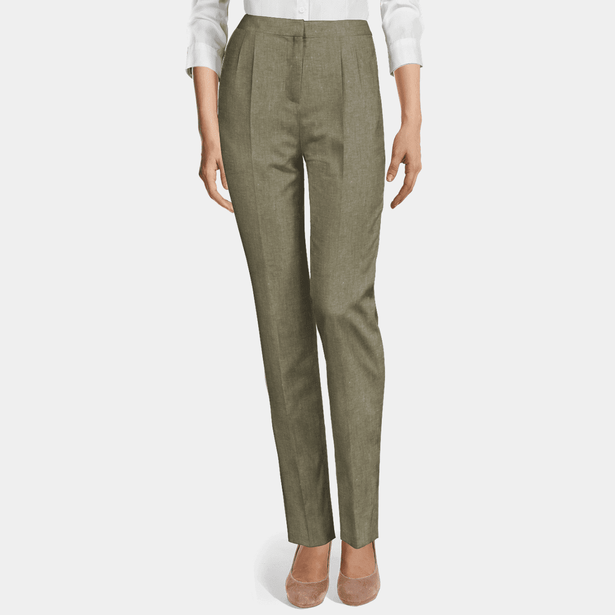 high waisted dress pants with bow