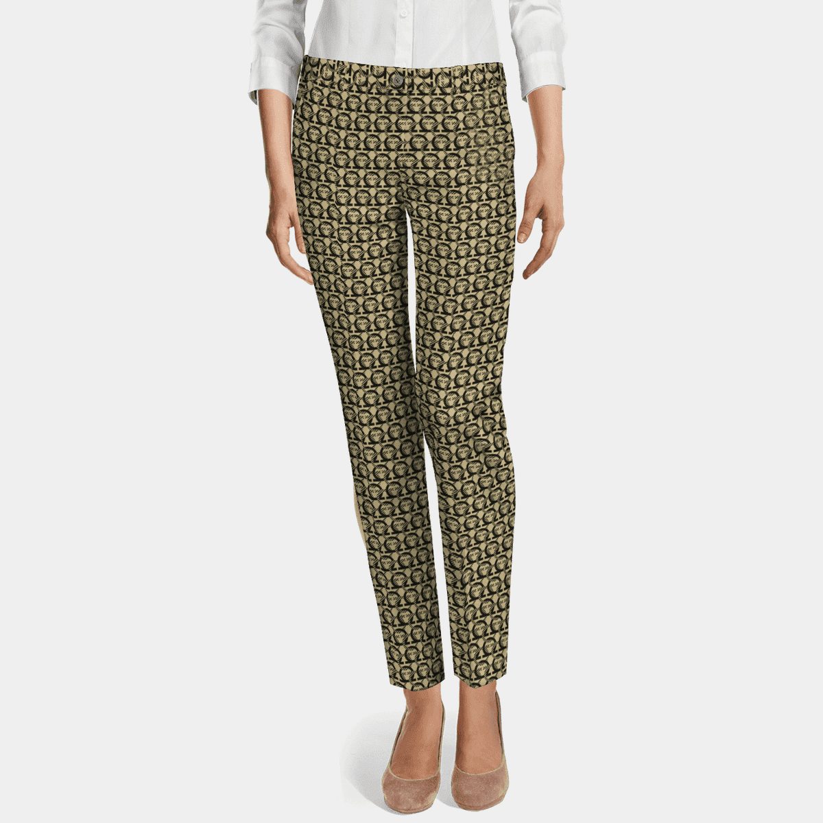 Other jacquard flat-front limited-edition Cigarette Pants