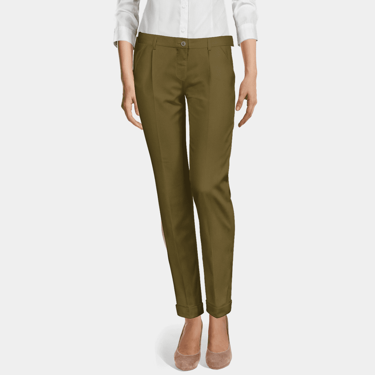 Women's Cigarette Pants  Made to Measure - Sumissura