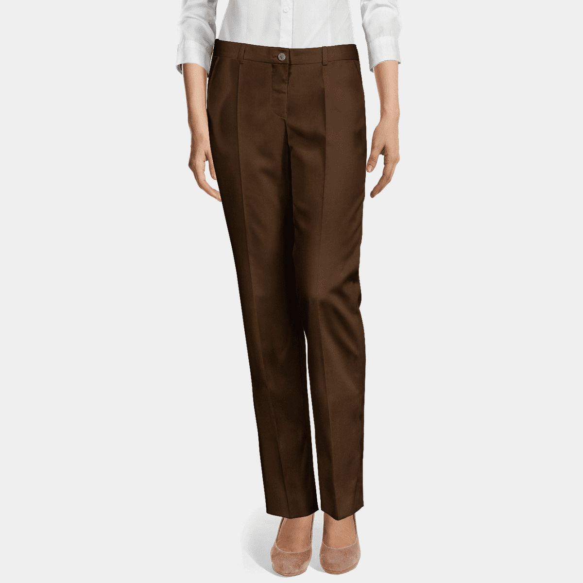 Buy ShreeRam Slim Fit Men Dark Brown Cotton Lycra Blend Trousers at  Amazon.in
