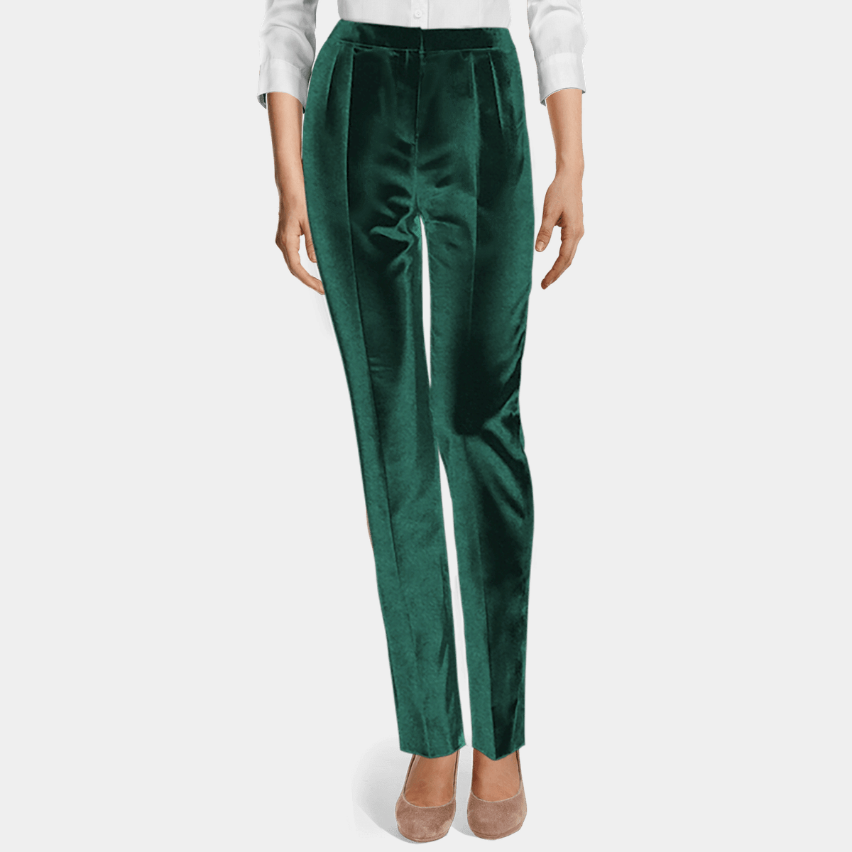 green high waisted pants