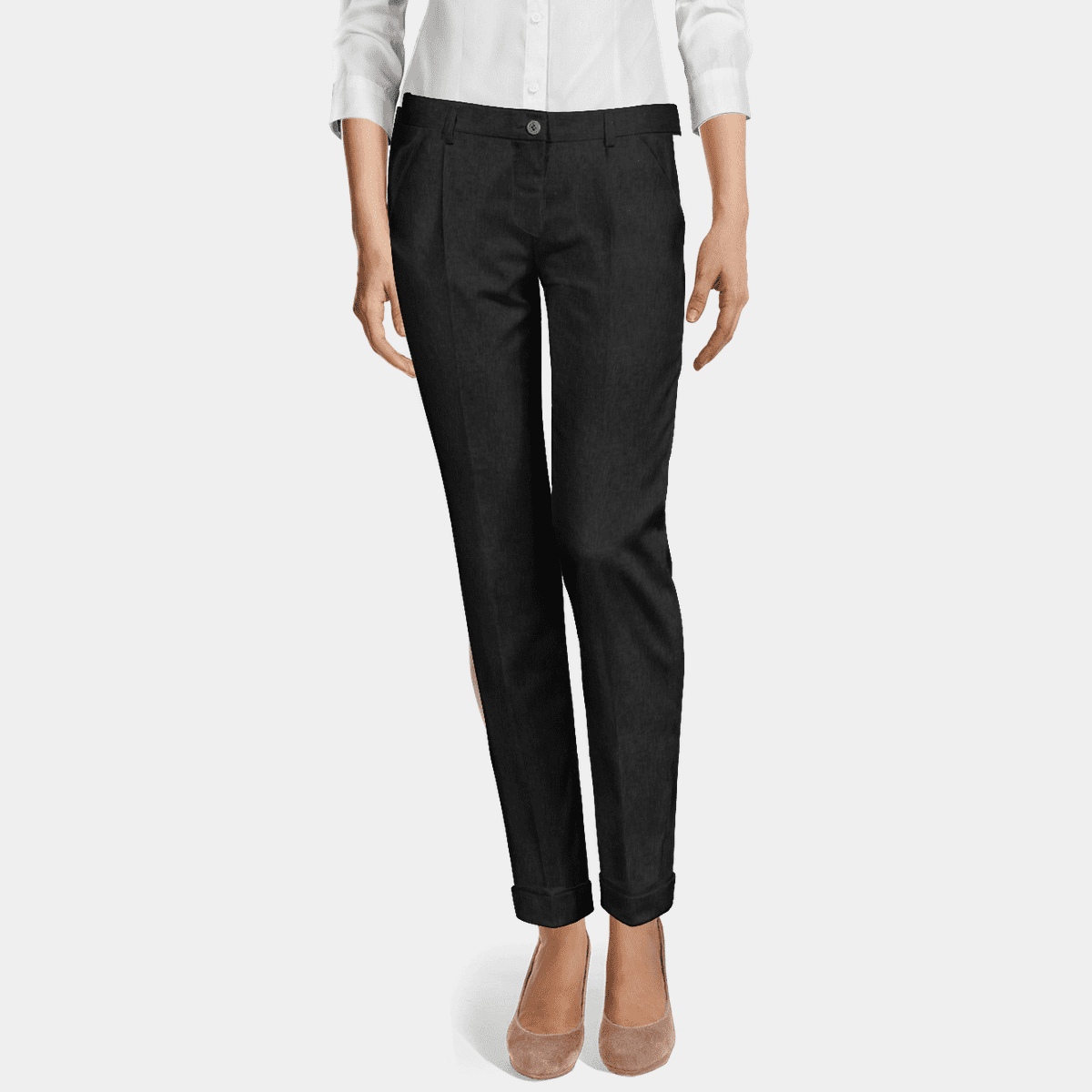 2942136 Black Cigarette Pants