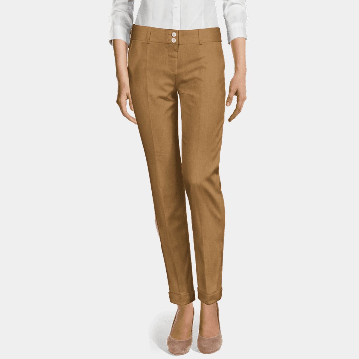 Women's Cuffed Anklelength Pants Sumissura