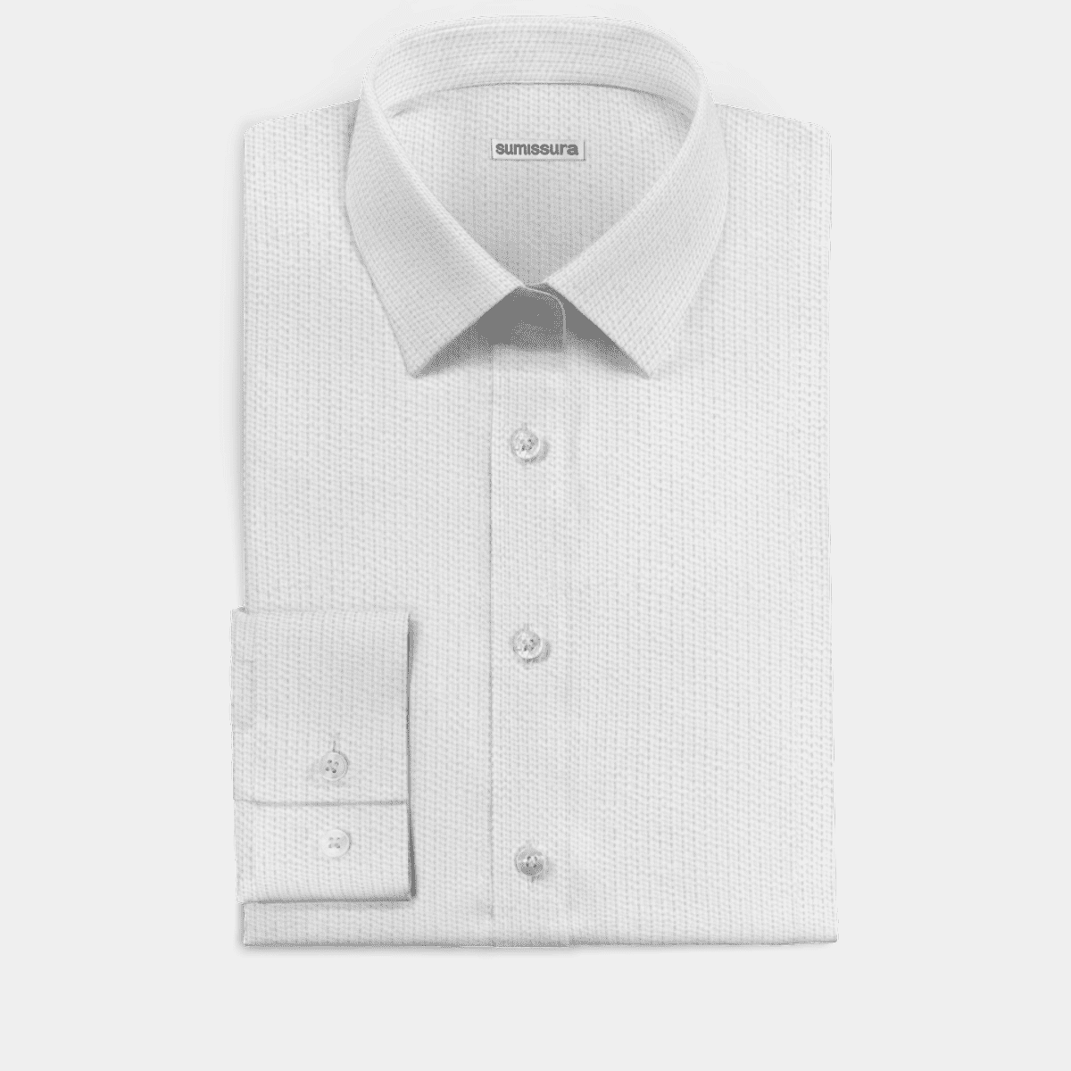 STRIPED COTTON TWILL DRESS SHIRT main image 0