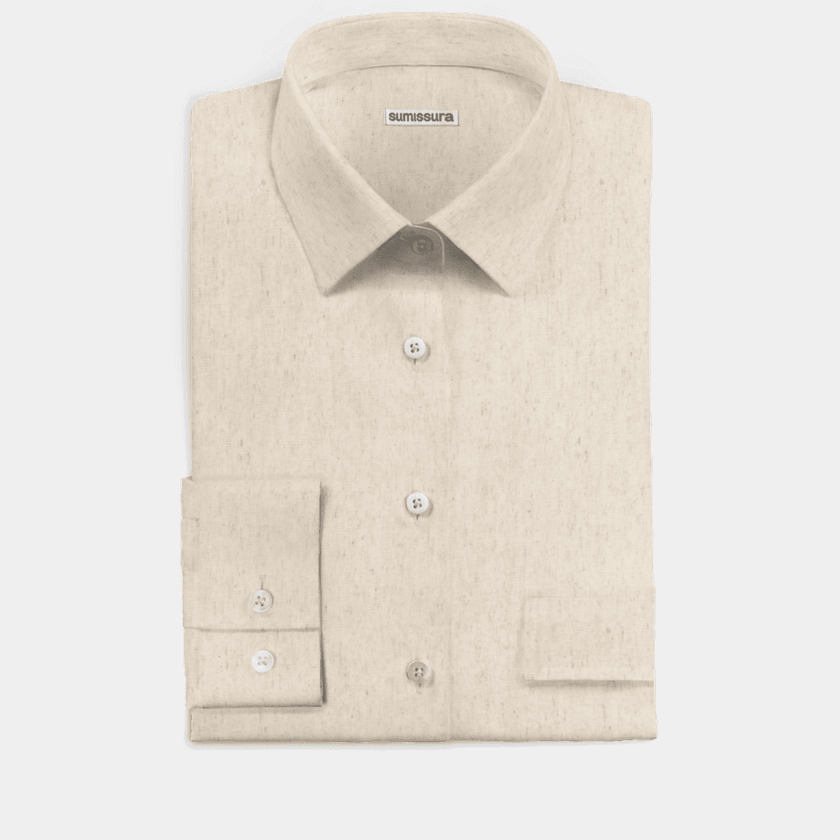 Linen-cotton Dress Shirt with pocket