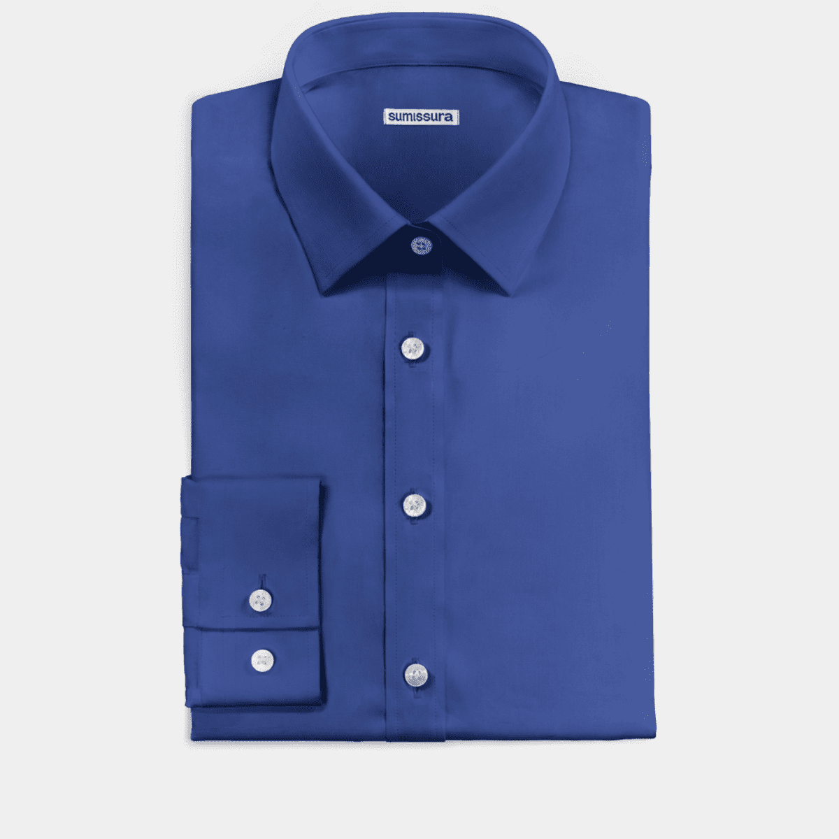 Cobalt Blue cotton Dress Shirt