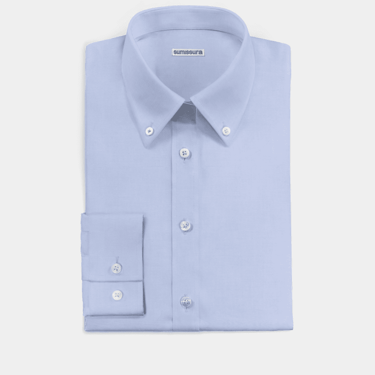 Light Blue Long-Sleeve Button-Down Shirt main image 1