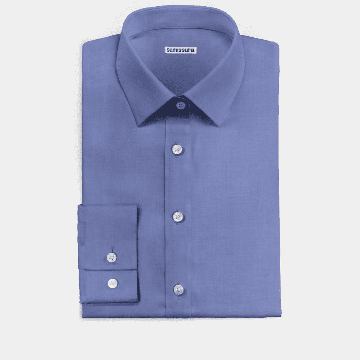BLUE MICRODESIGN EGYPTIAN COTTON NON IRON DRESS SHIRT