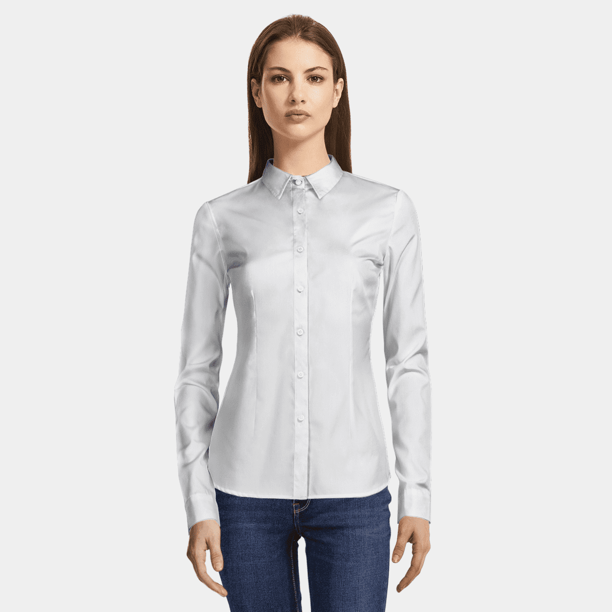 Premium White no-iron cotton Dress Shirt | Sumissura