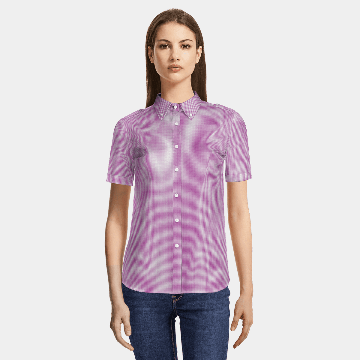 women's button down dress shirts short sleeve