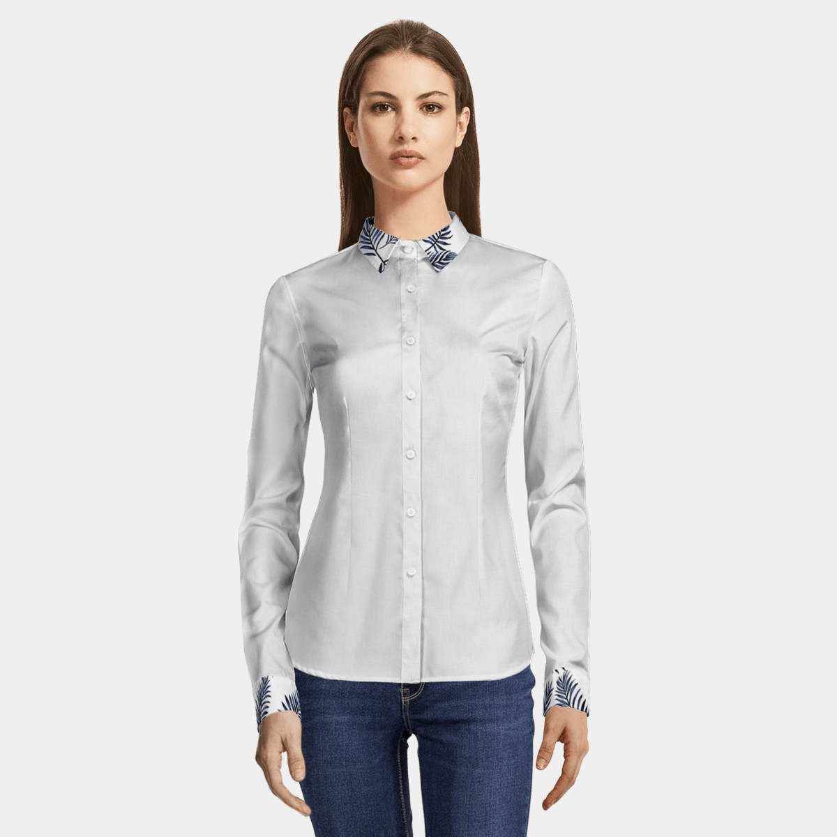 white linen dress shirt