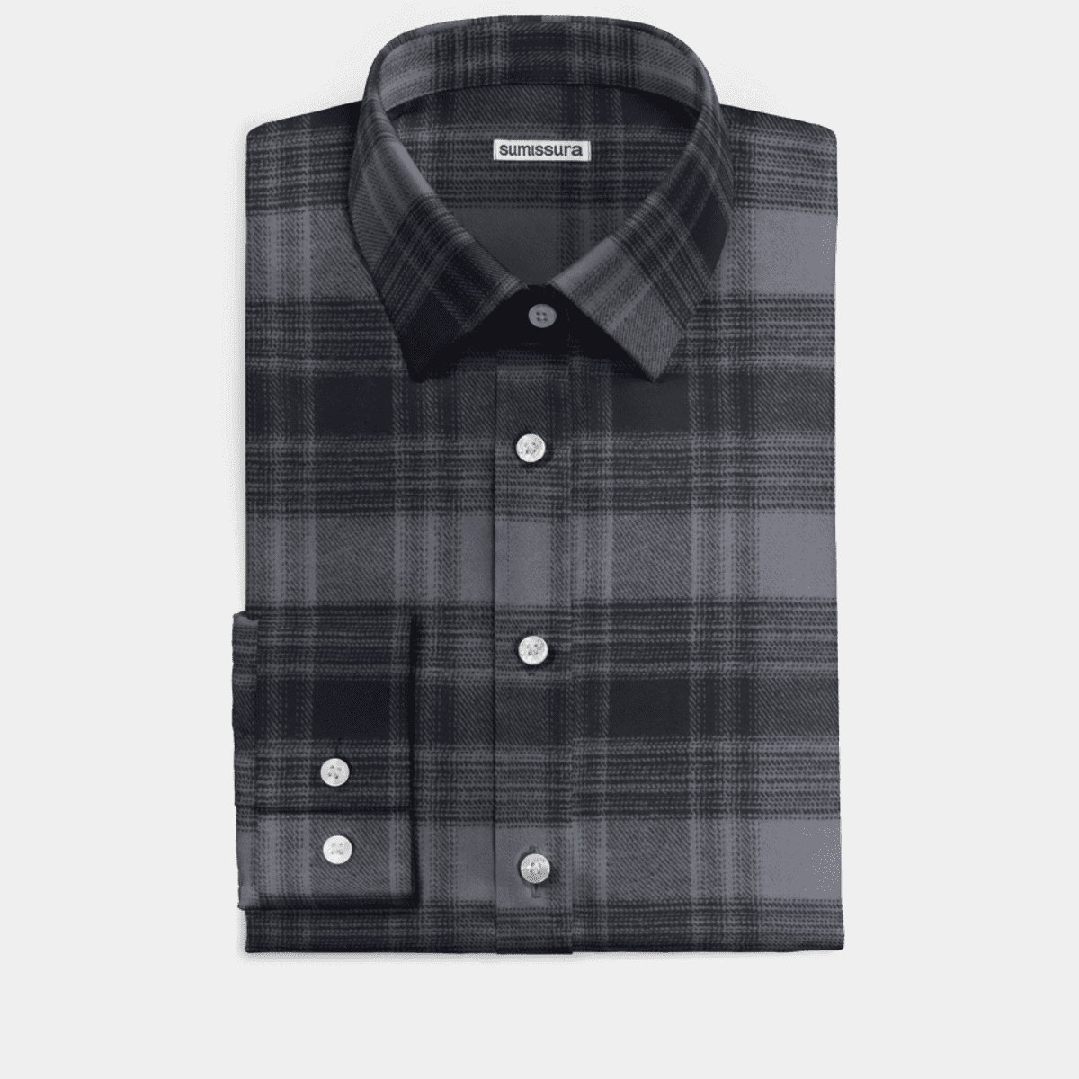 Grey Printed Dress Shirt main image 0