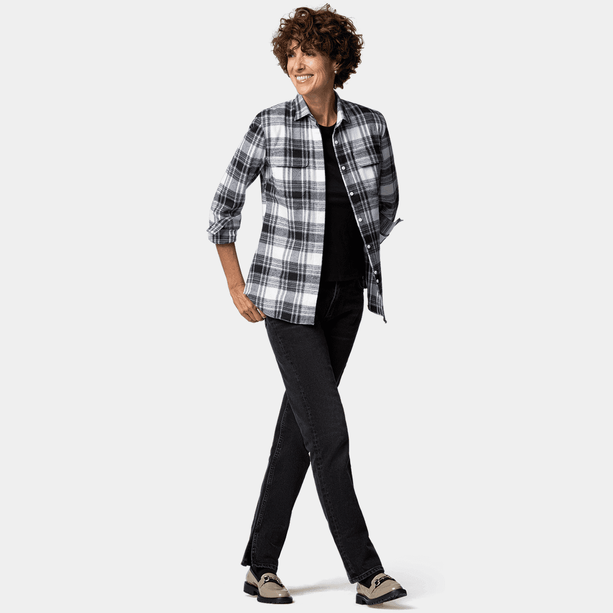 When do you wear a flannel shirt as a woman? - Sumissura