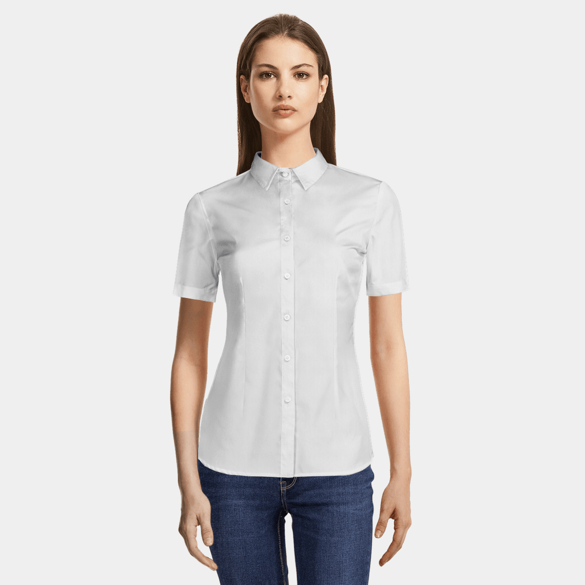 White poplin cotton Dress Shirt