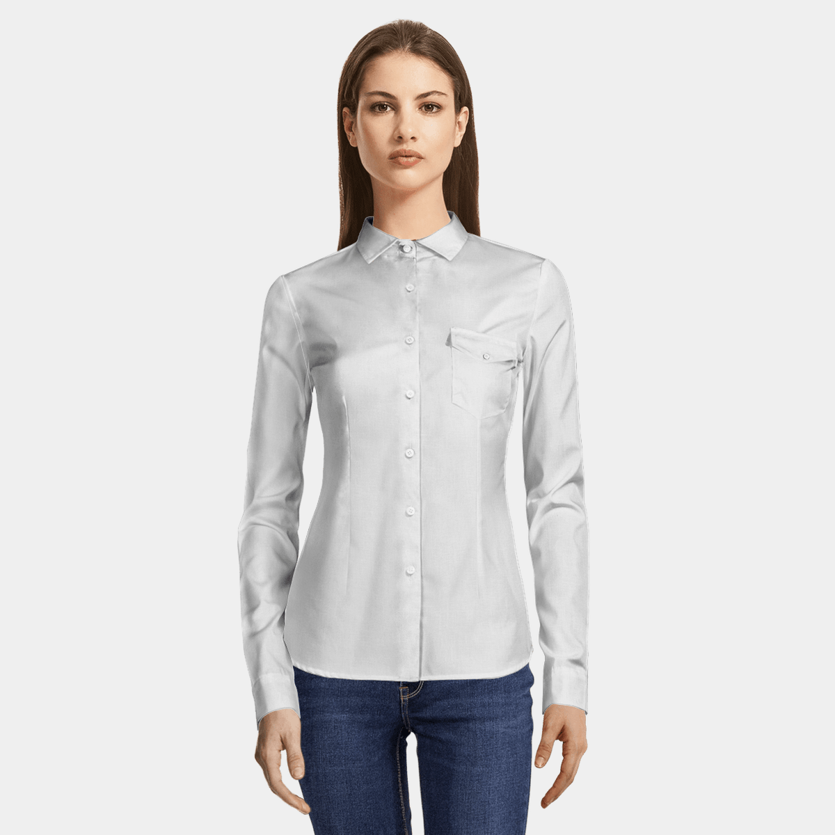 white linen shirt with french cuffs