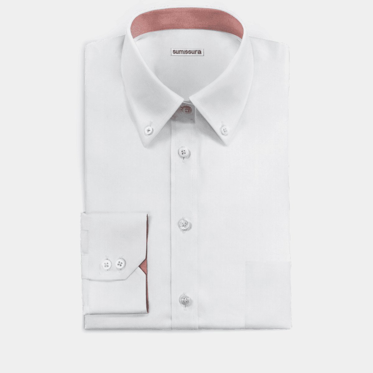 Cream linen-cotton Dress Shirt with pockets