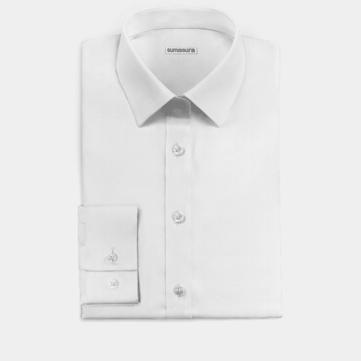 White poplin cotton Dress Shirt Sumissura