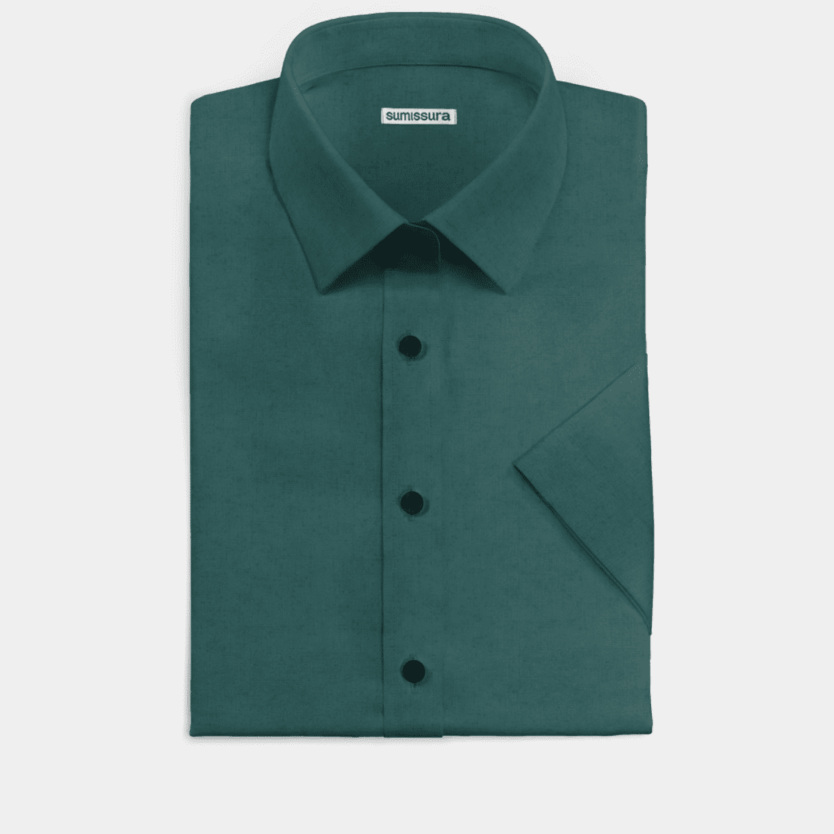 Short sleeved linencotton Dress Shirt Sumissura