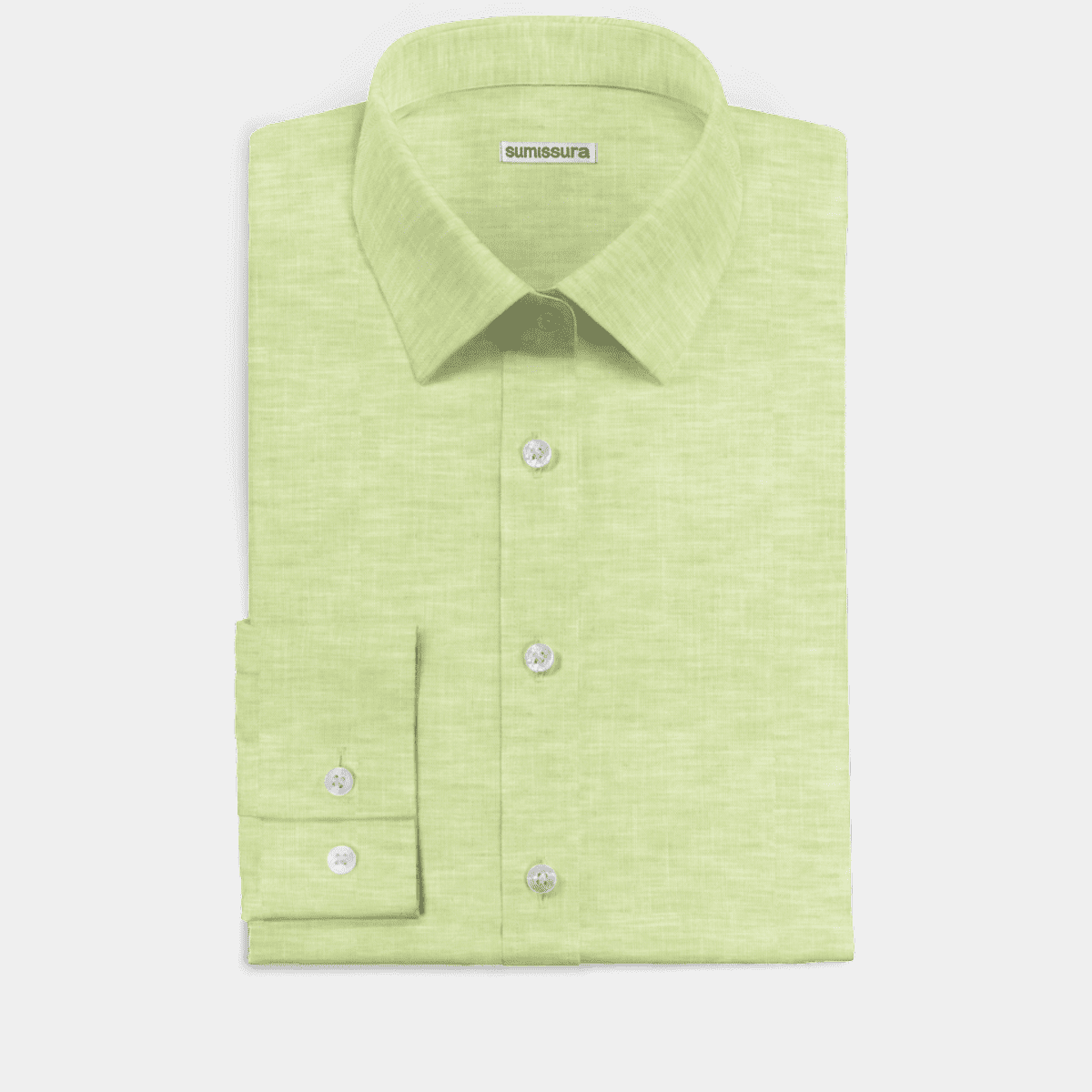 Light Green linencotton Dress Shirt Sumissura