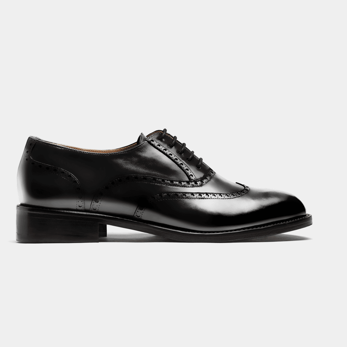 Brogues - black flora leather | Sumissura