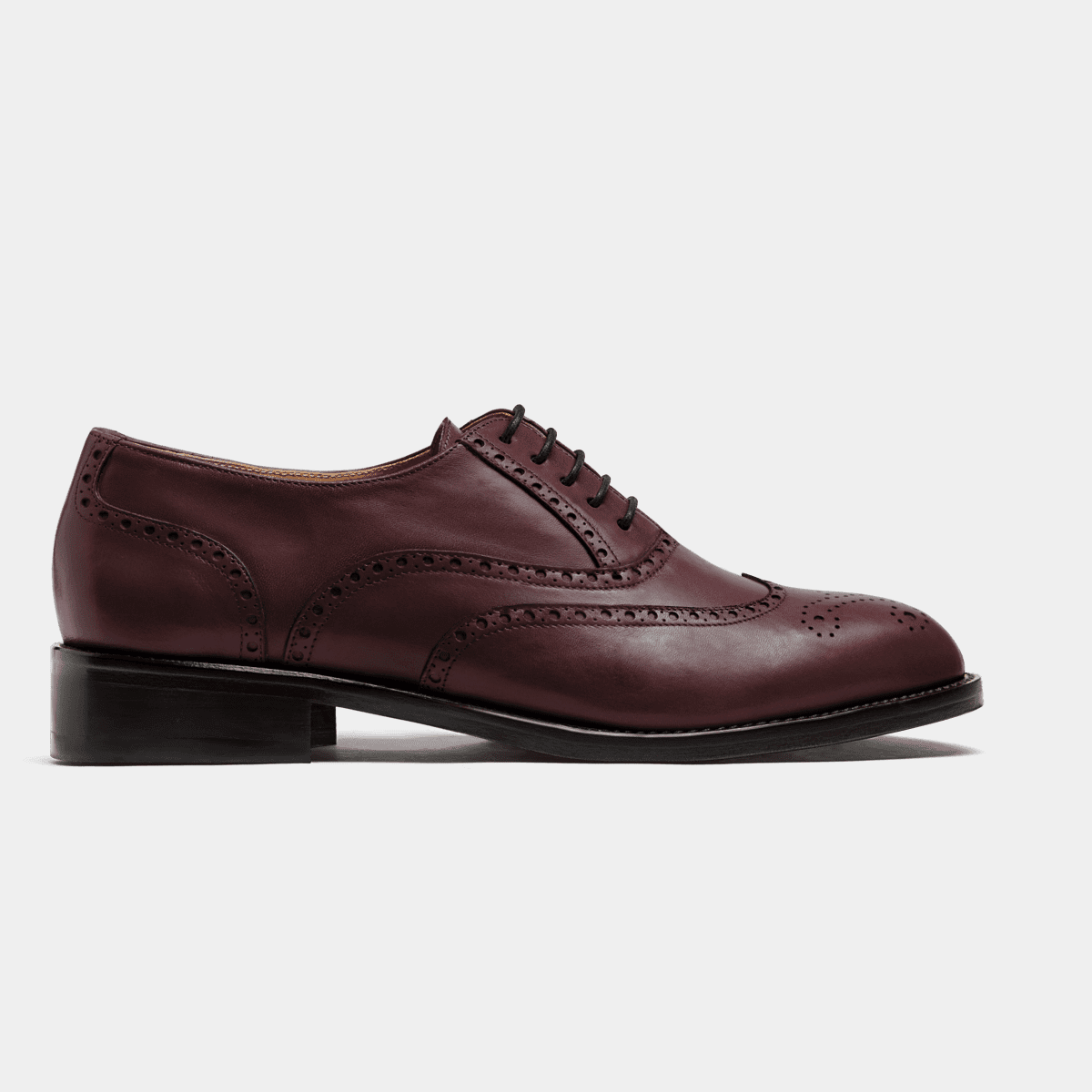 Zapatos Brogue becerro burdeos Sumissura
