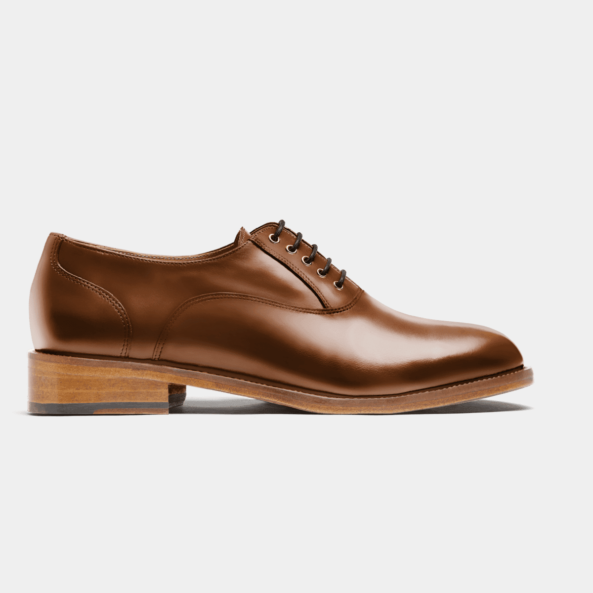 Oxford shoes brown flora leather Sumissura
