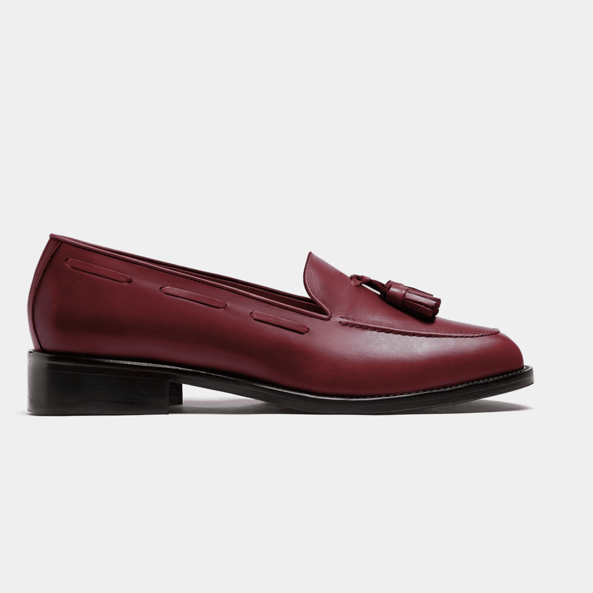 VTG Italian Oxblood 100% Leather Loafers main image 1