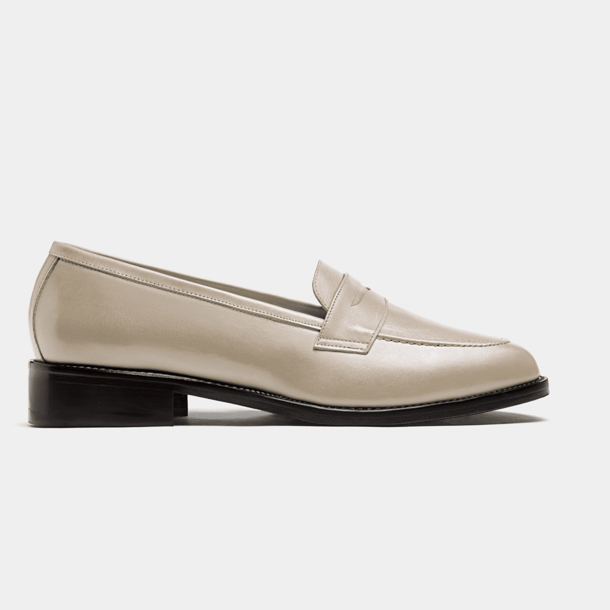 Penny Loafer - white italian calf leather | Sumissura