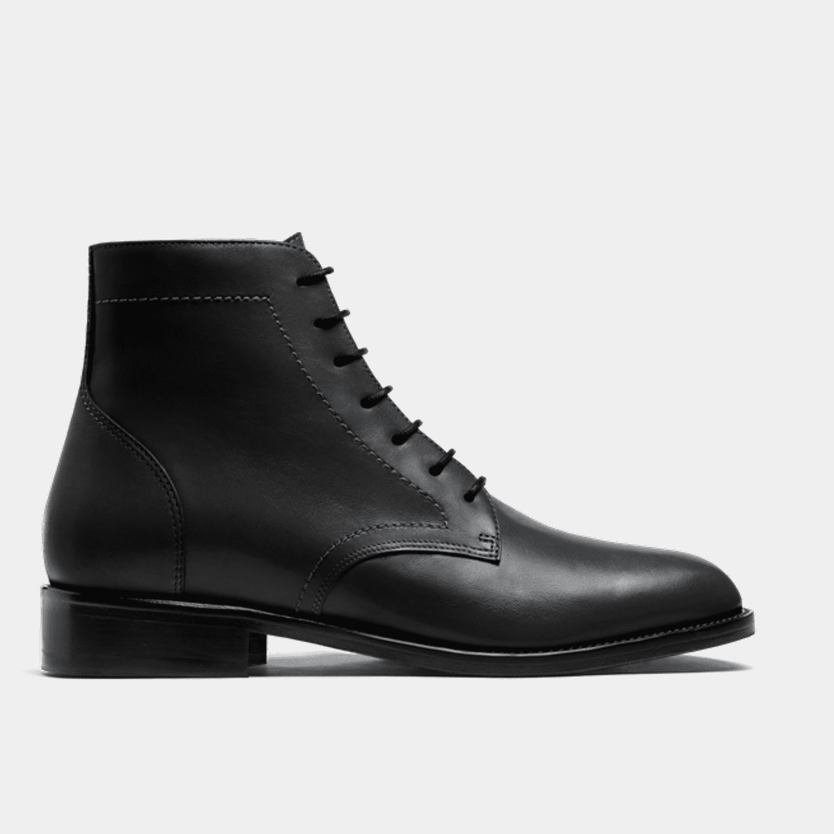 black italian leather boots