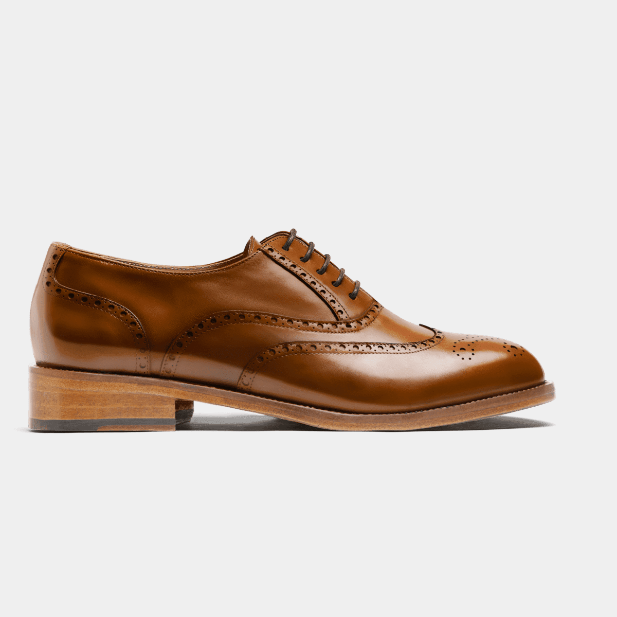 Full Brogue shoes - brown flora leather | Sumissura
