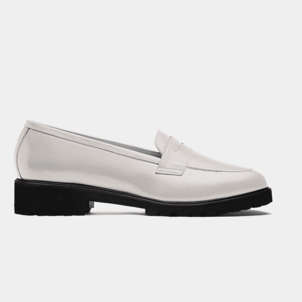 Chunky Loafer - white italian calf leather | Sumissura
