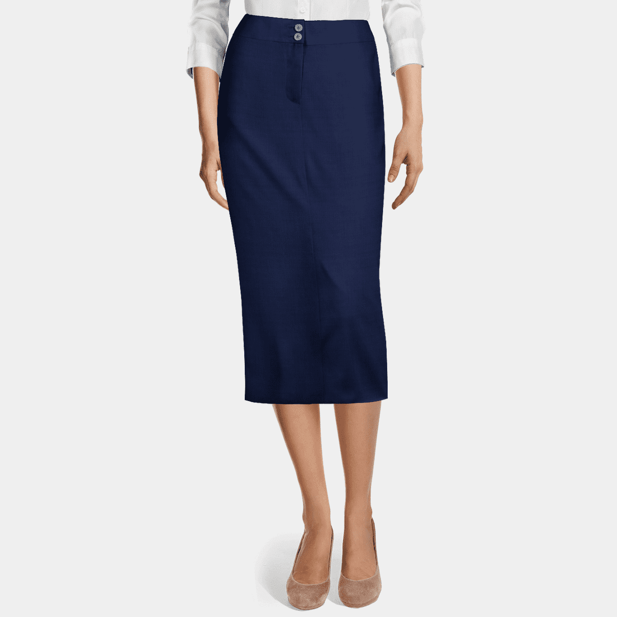 Navy pencil skirt size cheap 4