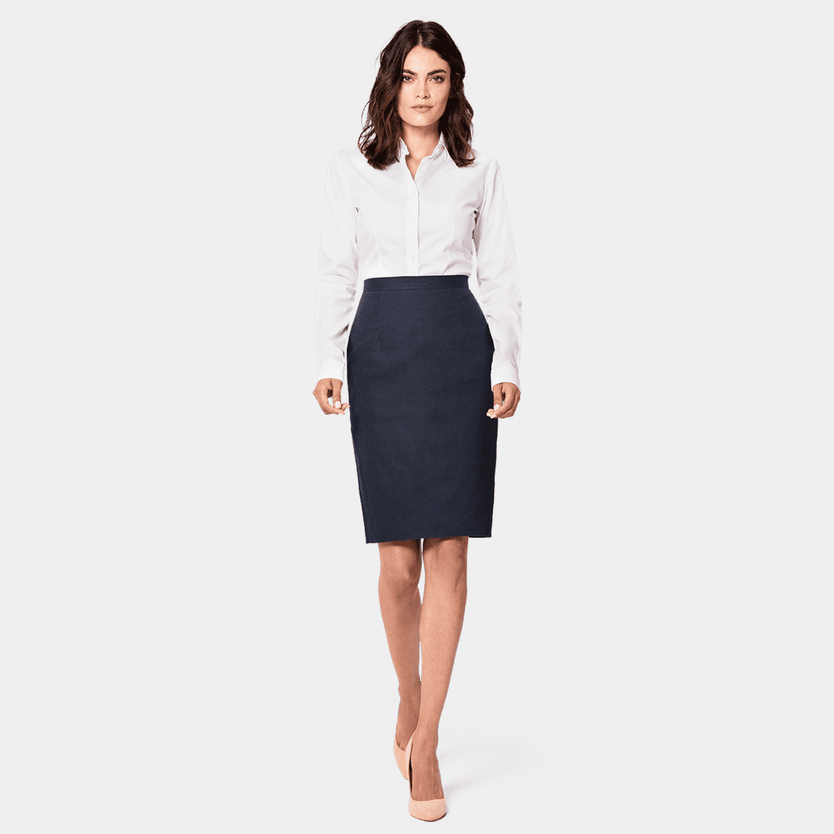 Taylor Pencil Skirt ネイビーストライプ Taylor pencil skirt | Gajess