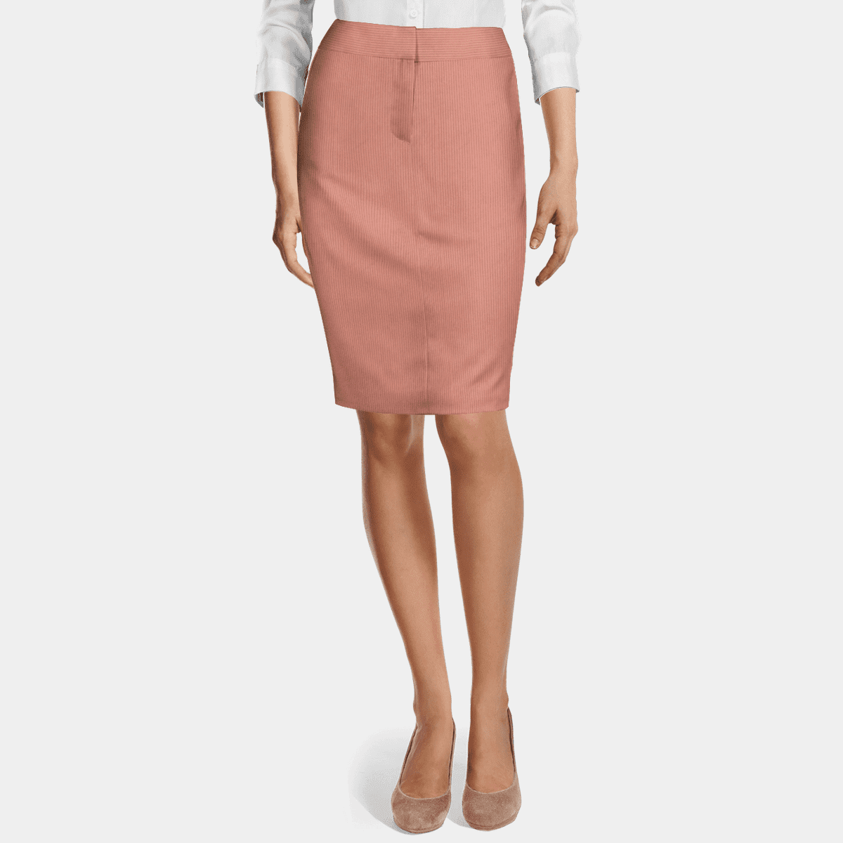 Hot pink knee length pencil outlet skirt