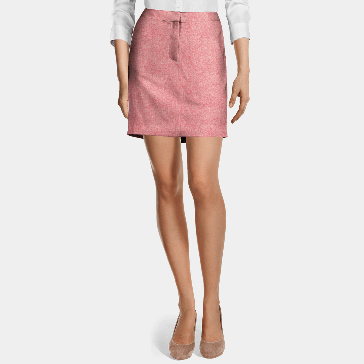 pink pencil skirt