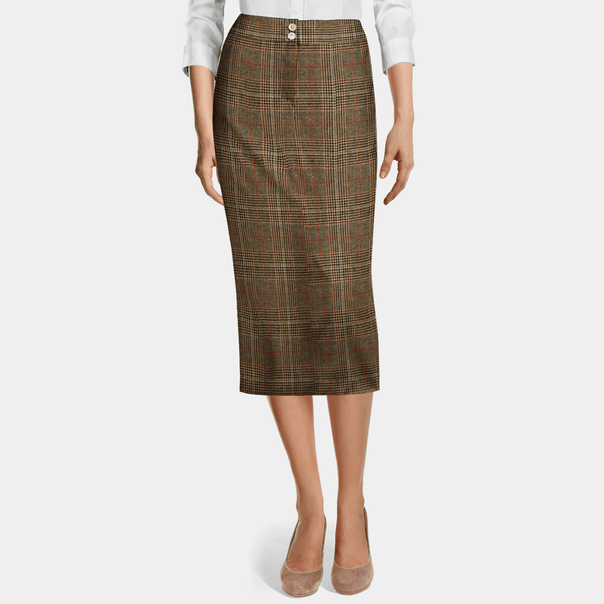 brown skirt pencil