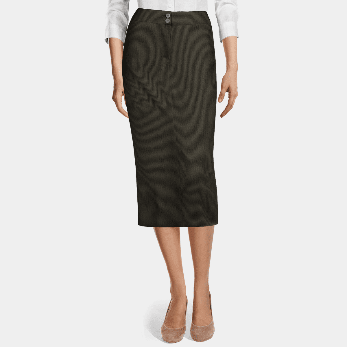 Corduroy midi 2024 pencil skirt