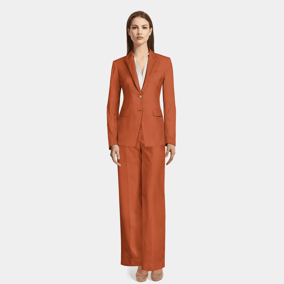 Women's Vintage Pants Suits for Women Dressy Straight Leg Trousers Apricot  S at  Women's Clothing store