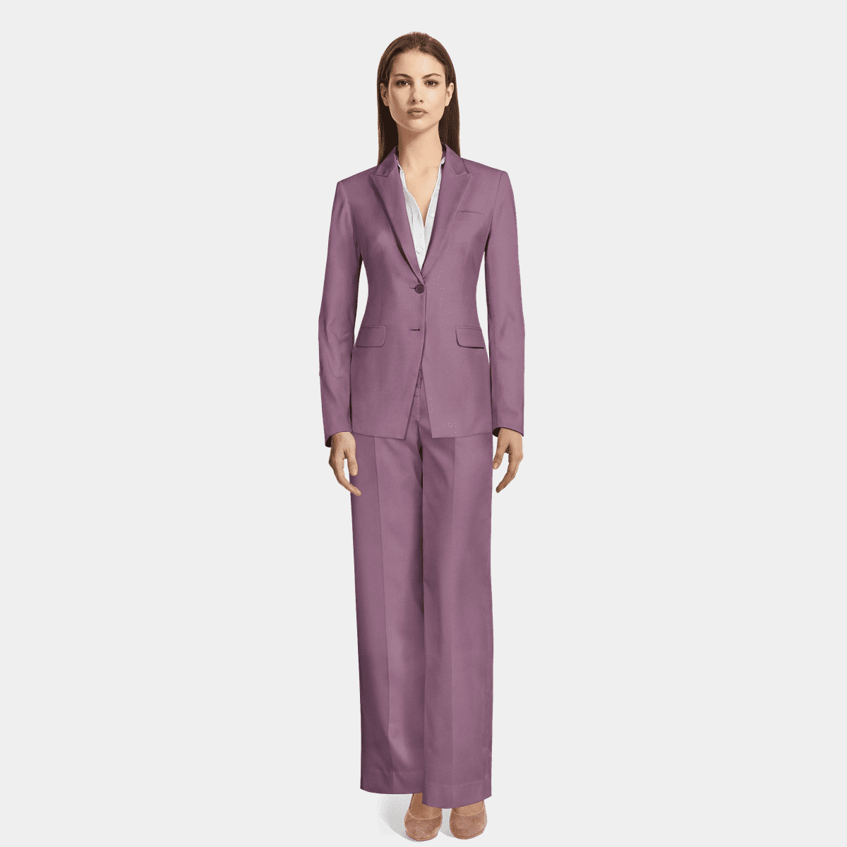 purple formal pant suits