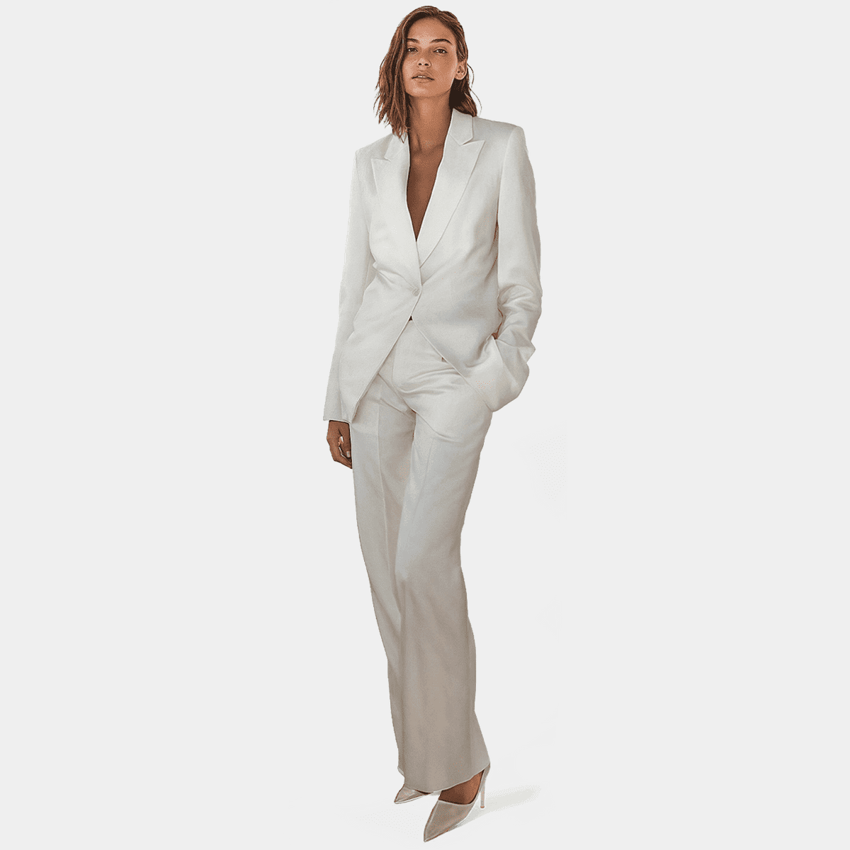 Women's White Suit | Kennedy Blue - Kennedy Blue