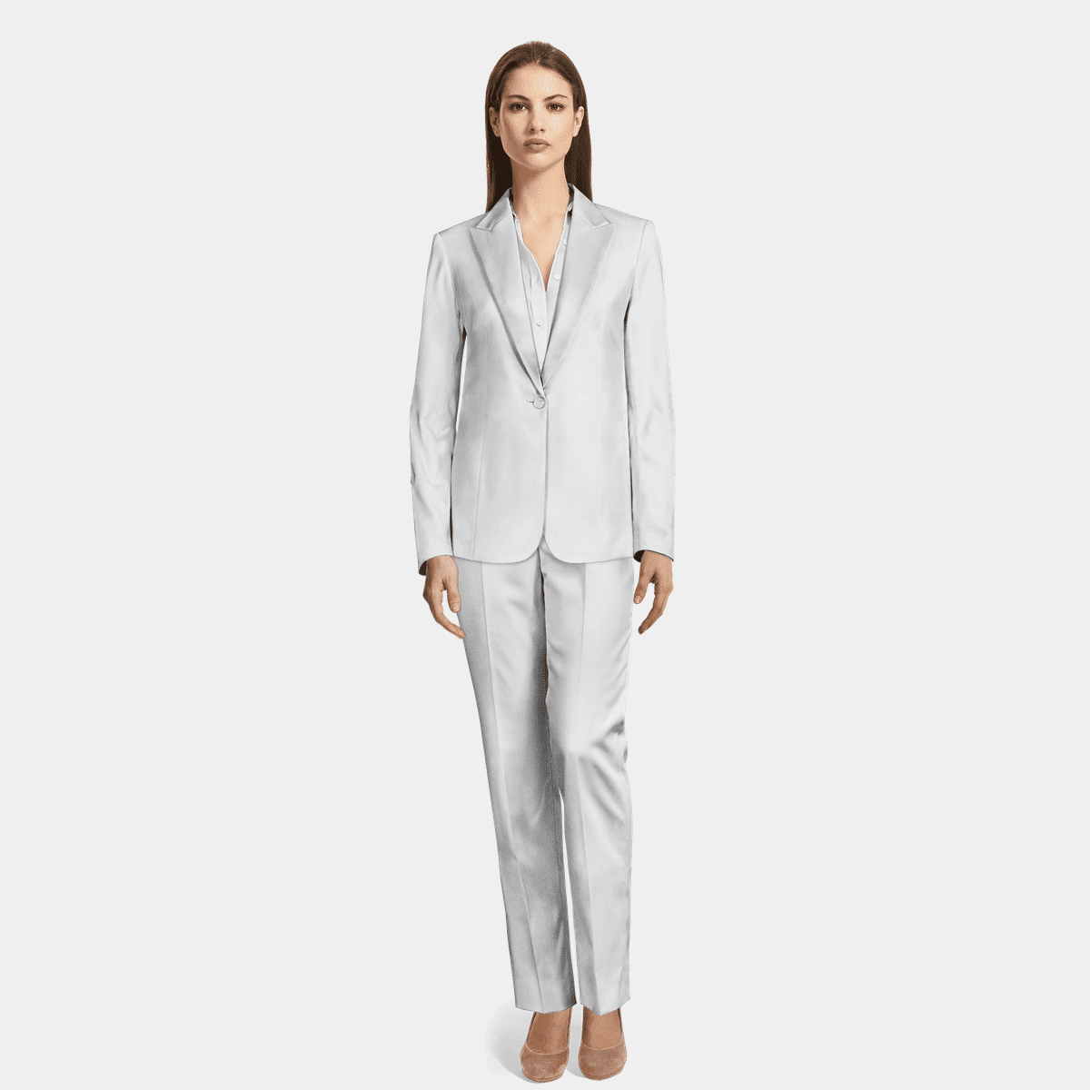 White Pant style Suit Pure Maslin