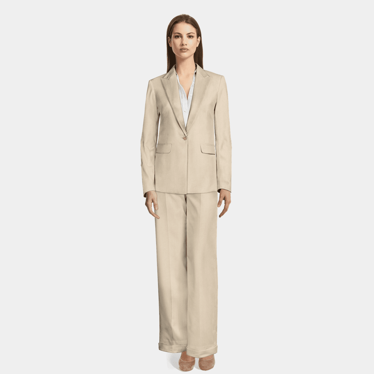 Double breasted Ankle Pantsuit - relaxed fit