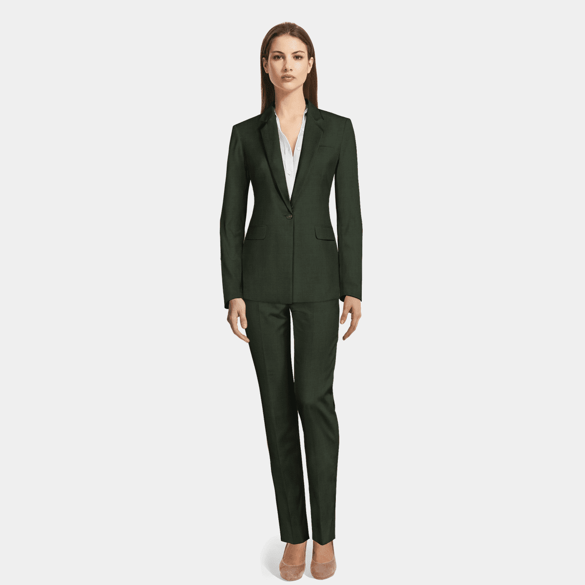 スーツ ENTIRE STUDIOS Women Suits LES2155MI Green WXLWZYWL Womens Suits Blazer and Pants Long Sleeve Solid