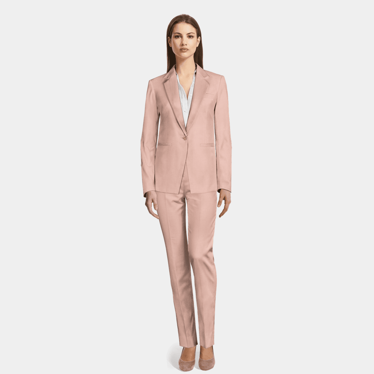 Pink stretch Pantsuit - relaxed fit