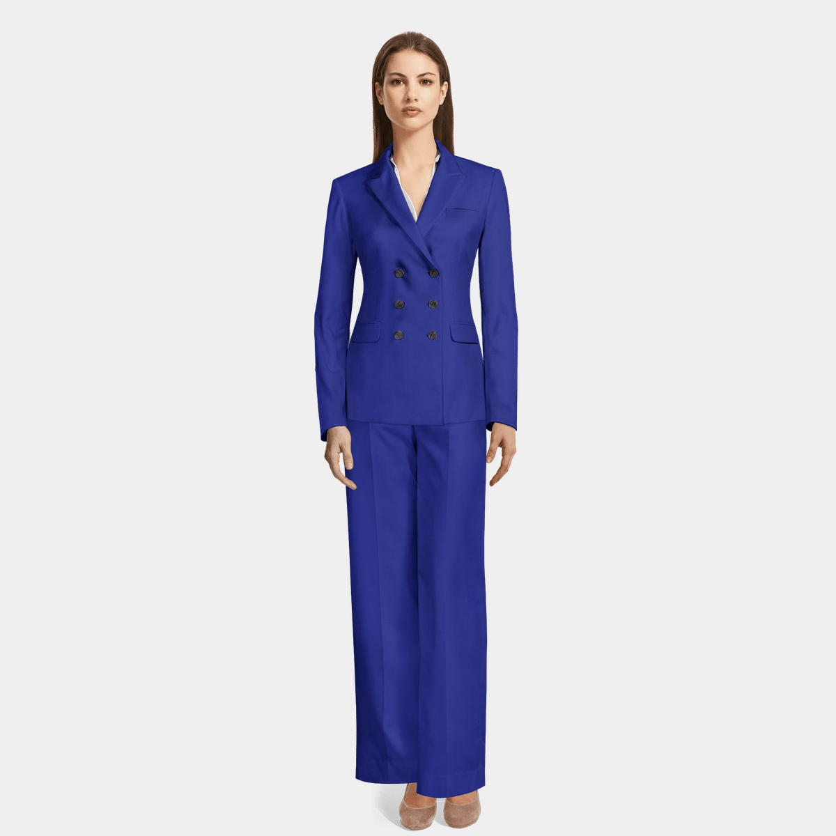 Royal Blue 6b Double Breasted Wide Leg Pant Suit 509 Sumissura